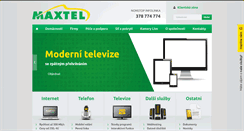 Desktop Screenshot of maxtel.cz