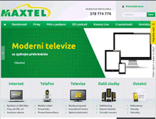 Tablet Screenshot of maxtel.cz