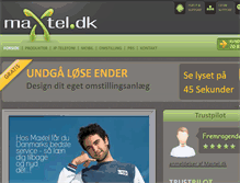 Tablet Screenshot of maxtel.dk