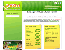 Tablet Screenshot of maxtel.ch